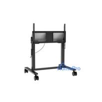 MAXHUB EST09 mobilais ekrāna statīvs 55 inch-86 inch ekrāniem, 120 kg slodze, VESA līdz 900x600, melns