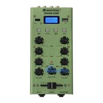 Mini mikseris Omnitronic GNOME-202P — 2 kanālu kompakts audio mikseris, zaļš
