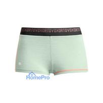 Ortovox 185 Rock'N'Wool Hot Pants Women's Thermal Boxer Briefs - Green Acid, Size S