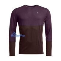 Ortovox 185 Rock N Wool Long Sleeve - Dark Wild Berry, Size S