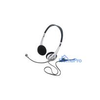 Renkforce RF-5045268 vadu ausu komplekts ar mikrofonu un regulēšanu, melns / sudrabs
