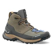 SALEWA Puez Leather Mid Boots PT Bungee Cord-Onyx UK 8