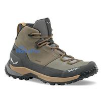 SALEWA Puez Leather Mid PTX Hiking Boots - Bungee Cord / Onyx - EU 44