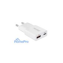 Voltcraft UC-1C1A30W01 USB lādētājs 1x USB-A USB-C ātrā uzlāde PD 3.0 Balts (VC-17012045)