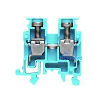 Weidmüller Caurvada spaiļu bloks AKZ 2.5 BL, zils, skrūvju savienojums, 2,5 mm², 800 V, 24 A