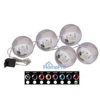 EUROPALMS LED sniega bumbiņas 8 cm, rozā, 5 gab. (83501238)