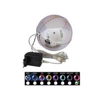 EUROPALMS LED Snowball 15cm, rozā 83501246