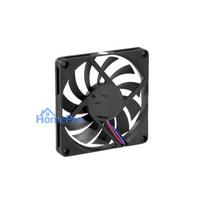 Exertis Connect 80 mm korpusa ventilators - slīdošais gultnis, 3-pin, melns 910191