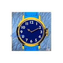 NeXtime Watch One sienas pulkstenis 8157, 43x43,2 cm, Zils / Dzeltens