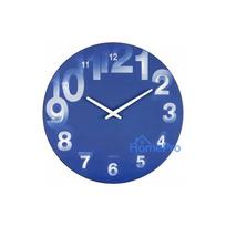 NeXtime klok 3077bl 3D, Ø39.5 cm, sienas pulkstenis, zils / balts