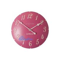NeXtime klok 3084rz London Arabic, Ø34.5 cm, sienas, rozā / balta