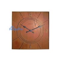 NeXtime klok 3112br Wood Square, 50x50 cm, sienas, brūna