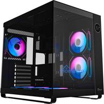 Ocypus Iota C70 ARGB melns mid-tower korpuss ar panorāmas stiklu