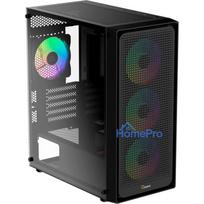 Ocypus Gamma C50 ARGB melns mid-tower korpuss ar rūdītu stiklu
