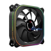 PCBuilder TORNADO CHILL 120mm ARGB PWM korpusa ventilators - melns