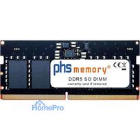 PHS-memory 8GB DDR5 SO-DIMM 5600MHz PC5-44800S Non-ECC Unbuffered CL46 262-Pin 1Rx8 Laptop RAM modulis priekš Asus VivoB