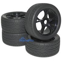 Reely 1:8 Buggy komplektie diski Street 5-spoke melni 4 gab. (MV0931BB2)