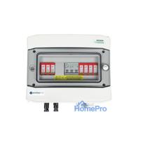 EMITER Switchgear Attached DCAC Hermētiskais IP65 ar Dehn 1000V Type 2 DC pārsprieguma aizsardzību, 1 x PV virkne, 1 x M