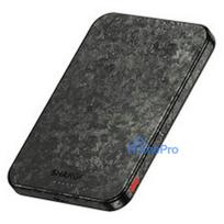 SHARGE CarbonMag 5K magnētiskais bezvadu powerbank 5000mAh, 15W Qi, 20W USB-C - melns