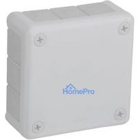 VIPLAST VP-41 Virsmas montāžas sadales kārba, tukša, 12 kabeļu ieejas, balta, IP55, 98x98x42 mm