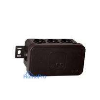 VIPLAST V8 Virsmas Montāžas Sadales Kārba, 8 Ieejas, IP54, Melna, 80x45x41mm