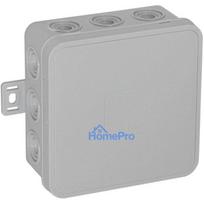 VIPLAST V6 Virsmas Montāžas Tukšā Sadales Kārba, 12 Ieejas Atveres, Pelēka, IP54, 85x85x41mm, Ar Aizvēršanas Vāku