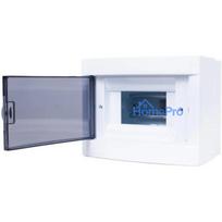 ADELID RM-NT-06T 6 moduļu virsmas montāžas sadales kārba, 1 rinda, IP40, balta / pelēka