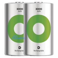 Įkraunama Baterija - GP ReCyko R20 3 000 mAh 2 Vnt. Naujos