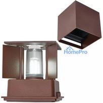 led line lite Sieninis lauko sviestuvas CUBE G9 IP65 reguluojamo izglitibas kampo corten spalvos 221079 (5905378221079)