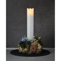Sirius Sara Calendercandle Ø4 8xH29cm white / Gold