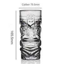 1PC Crystal Glass Large Bar Tiki Cup Tiki Cup Hawaii Cocktail Cup Ghost Face Cup High Beauty Creation Water Cup white
