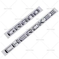 3D ABS Chromo Juodos Spalvos Logotipas Grand Cherokee Emblema Raidės Pavadinimo Plokštelė Automobilio Durų Ženklelis Lipdukas Jeep Grand Cherokee Lipdukas Priedai white