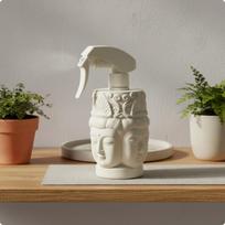 Buddha Watering Bottle Decorative Spray Compact Plant Mister Statue Buddha Statue black