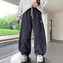 Boys Casual Sports Pants Elastic Waist Kids Sweatpants Autumn Spring 160cm juoda