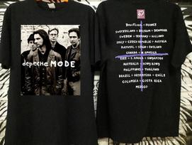 1993 Depeche Mode Faith Devotional World Tour Concert 90s Shirt Unisex T-Shirt L black