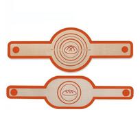 2Pcs Silicone Bread Sling Non-Stick Bread Kneading Pad Liner Baking Mat Set  Kitchen Baking Tools 0.4mm thick oranžinė