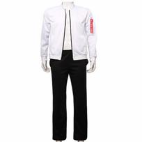 Anime Tokyo Revengers Hanemiya Kazutora Cosplay kostiumas Baltas švarkas kelnės Valhalla Uniform beisbolo paltas XS white