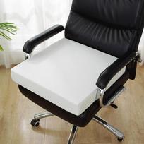 Didelio tankio kempinė sofos pagalvė Lininė pagalvėlė kėdė nugaros pagalvėlė storis 5 cm kvadratinis biuro kėdės kilimėlis 40*40cm white