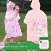 Hello Kitty mergaičių kuprinės apsiaustas nuo lietaus 3XL (155-165cm) gray