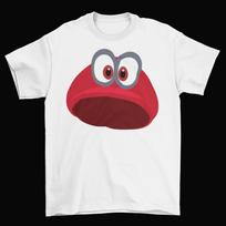Super Mario Odyssey Cappy T-Shirt Unisex Adult Cotton Sizes Nintendo Switch Game Unisex T-Shirt M brown