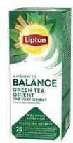 Unilever Arbata Lipton Žalias Orient, 25 arbatos pakelių pakuotėje