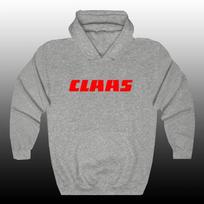 Hoodie-Laisvas megztinis CLAAS Traktorius XXXL gray