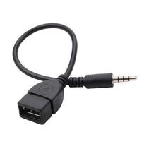 AQQUP USB 2.0 Female to AUX 3.5mm Male Plug Jack Audio Cable 3.5mm Auxiliary