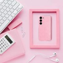 Dėklas Oem CLEAR CASE 2 mm BLINK skirtas Samsung Galaxy A05S rožinės spalvos