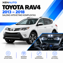 Toyota RAV4 LED salono apšvietimo komplektas (2013–2018)