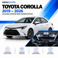 Toyota Corolla LED salono apšvietimo komplektas (2019–2026)