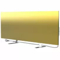 Aeno Premium Eco* išmanusis šildytuvas, 700W, grūdintas stiklas, infraraudonųjų spindulių ir konvekcinio šildymo tipas, kištuko tipas: Europa (E/F tipo), Perenio Smart App, TUYA App, nešiojamas ir montuojamas ant sienos, pagaminta ES, AUKSO spalvos, Amazon