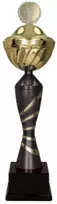 Victoria Sport Gold ir juodo metalo puodelis su dangteliu ORAR BK