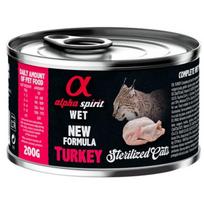 A/S WET konservas sterilizuotoms katėms su kalakutiena 200g 6vnt