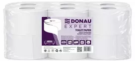 Euro Products Tualetinis popierius celiuliozinis DONAU EXPERT Jumbo, 2 sluoksnių, 500 lapelių, 12 vnt., baltas (42151119-14)